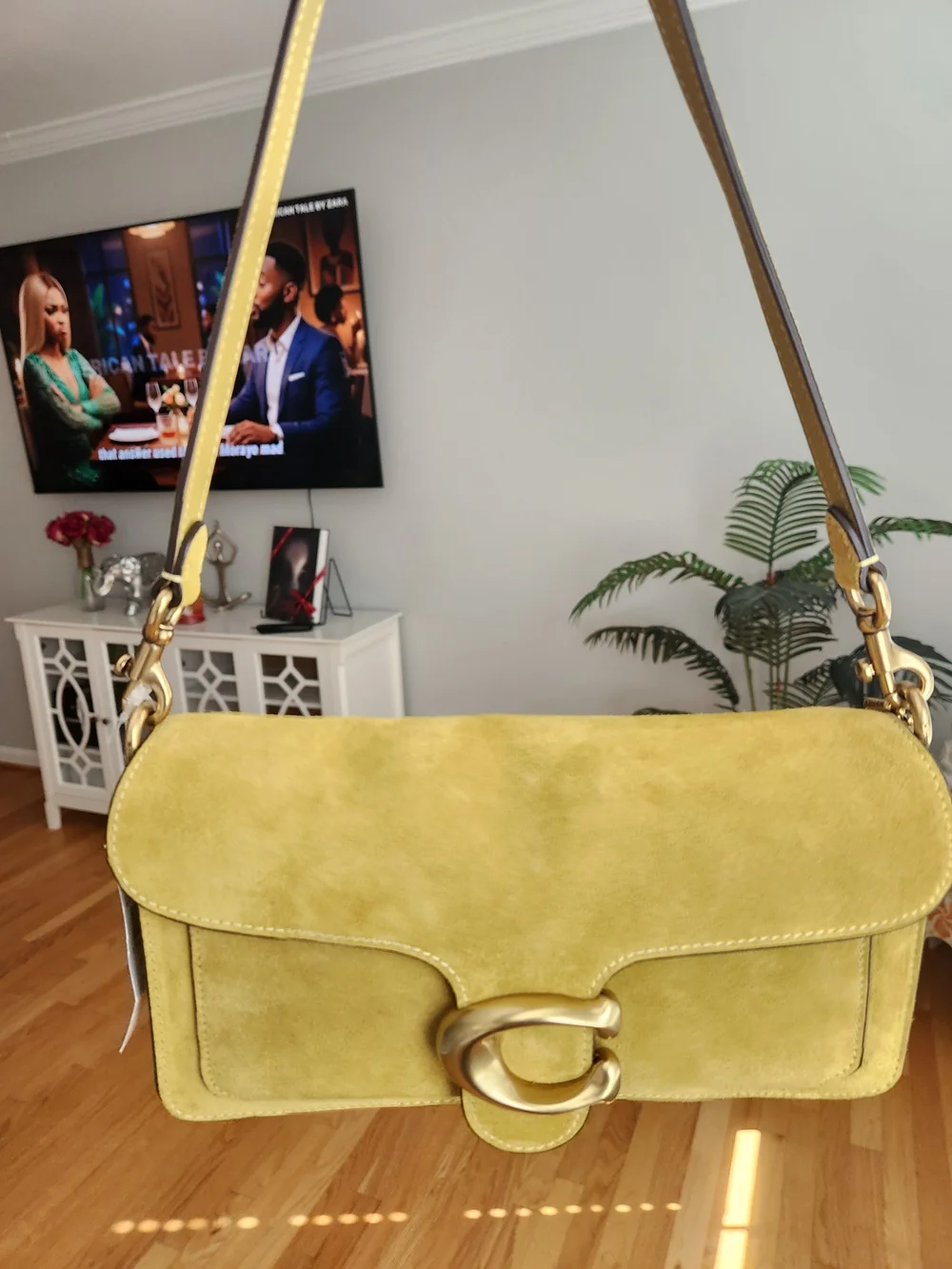 COACH SOFT TABBY 26 rare Color light Citron Shoulder Bag NO CROSSBODY STRAP